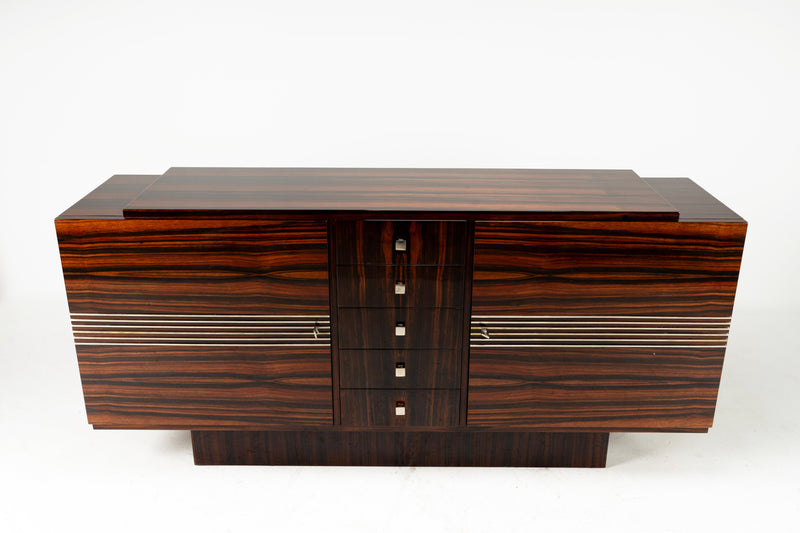 A French  Art Deco Sideboard with 5 drawers