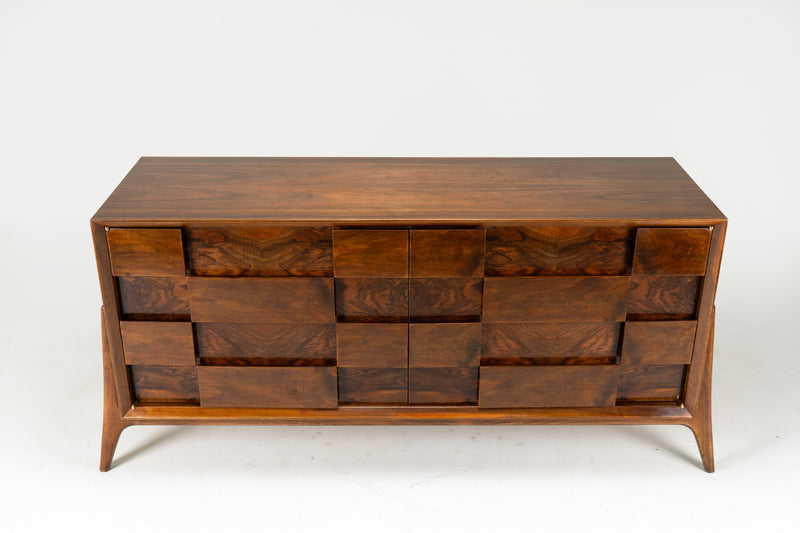 A Mid-Century Sideboard with Outward-Splayed Legs