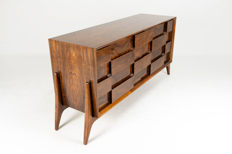 A Mid-Century Sideboard with Outward-Splayed Legs