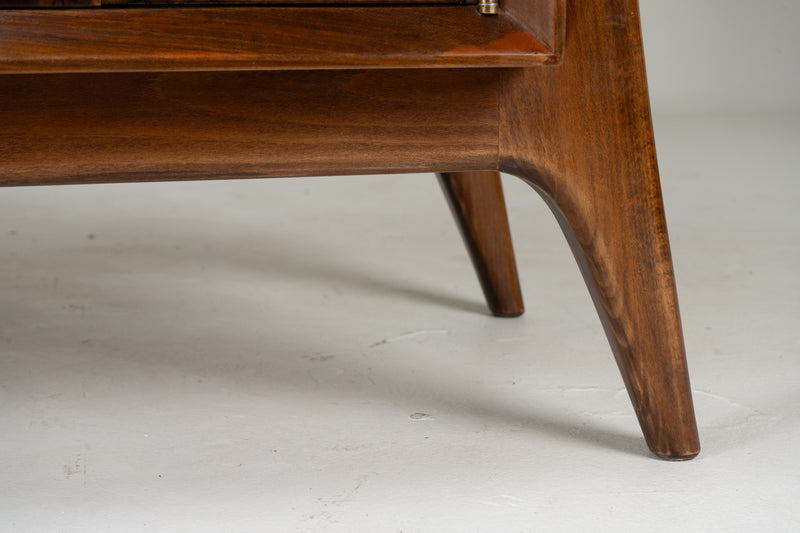 A Mid-Century Sideboard with Outward-Splayed Legs