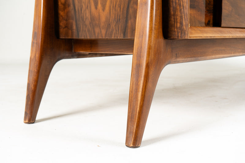 A Mid-Century Sideboard with Outward-Splayed Legs