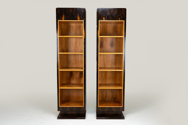 A Pair of Art Deco Tower Display Cases