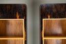 A Pair of Art Deco Tower Display Cases