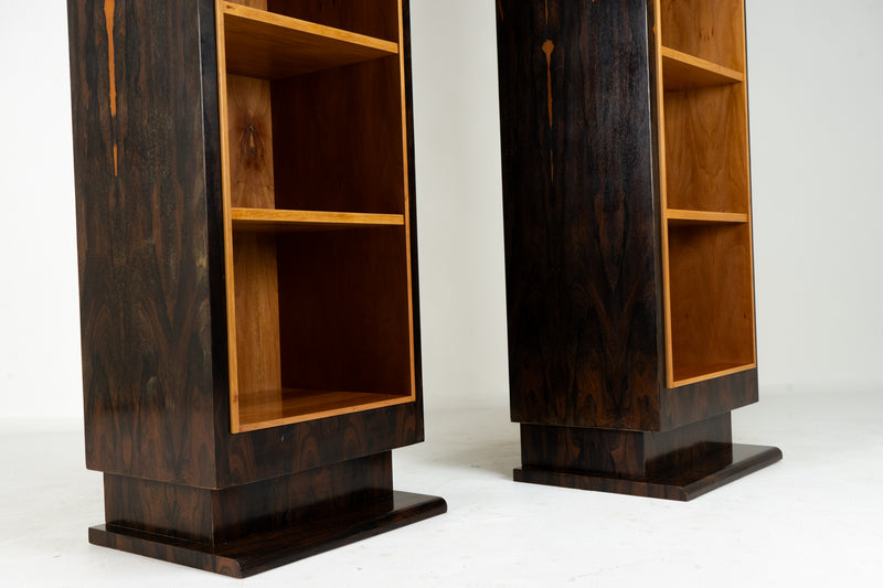 A Pair of Art Deco Tower Display Cases