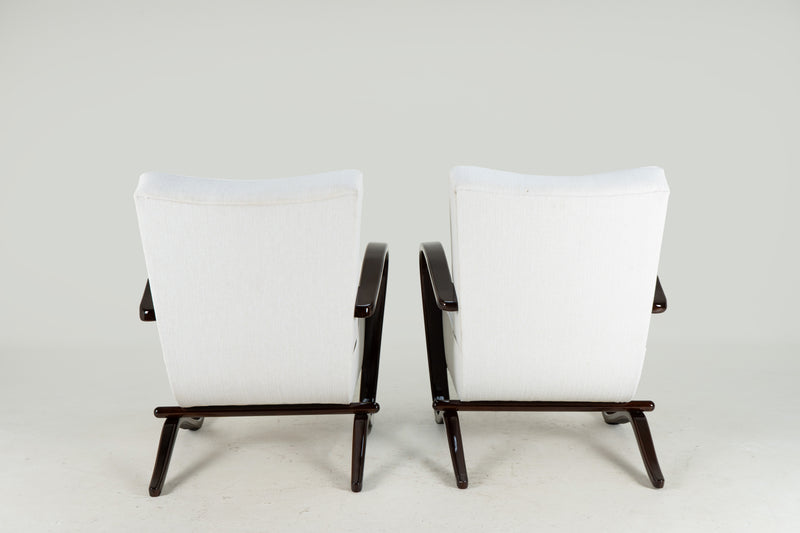 A Pair of Halabala Style Arm Chairs