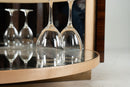 A Rotating  Art Deco Style Bar Cabinet