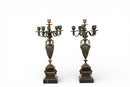 A Pair of Bronze Napoleon III Candle holders