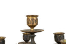 A Pair of Bronze Napoleon III Candle holders