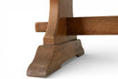 A Gothic Revival Oak Trestle Table