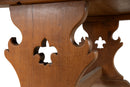 A Gothic Revival Oak Trestle Table