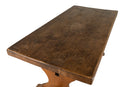 A Gothic Revival Oak Trestle Table