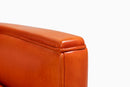 A Patinated French Leather Chair