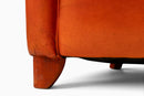 A Patinated French Leather Chair