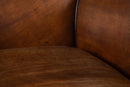 A Pair of French Leather Armchairs