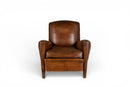 A Vintage French Leather Armchair