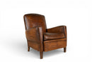 A Vintage French Leather Armchair