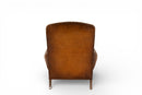 A Vintage French Leather Armchair