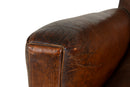 A Vintage French Leather Armchair