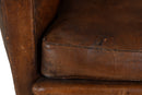 A Vintage French Leather Armchair
