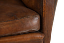 A Vintage French Leather Armchair