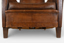 A Vintage French Leather Armchair