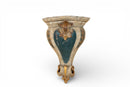 A Baroque Style Painted and Gilt Wall Bracket