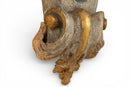 A Baroque Style Painted and Gilt Wall Bracket
