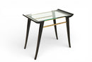 A Set of Three Nesting Tables with Glass Top