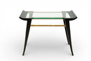A Set of Three Nesting Tables with Glass Top