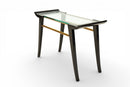 A Set of Three Nesting Tables with Glass Top