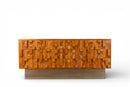 A Vintage Brutalist Sideboard With Solid Brass Surfaces
