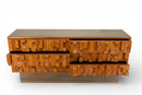 A Vintage Brutalist Sideboard With Solid Brass Surfaces