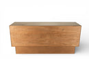 A Vintage Brutalist Sideboard With Solid Brass Surfaces