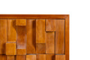 A Vintage Brutalist Sideboard With Solid Brass Surfaces