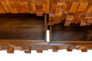 A Vintage Brutalist Sideboard With Solid Brass Surfaces