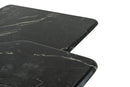 A Sculptural Set of Black Marble Nesting Tables