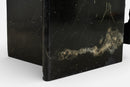 A Sculptural Set of Black Marble Nesting Tables