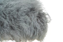 A Walnut Bench with Faux Sheepskin