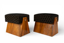 An Art Deco style Upholstered Stool