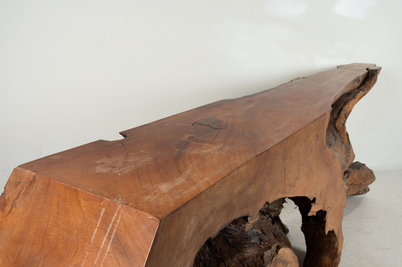 A Tree Root Console Table