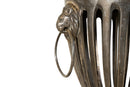 A Pair of Urns with Lion Head Handles in the Style of Barker-Ellis