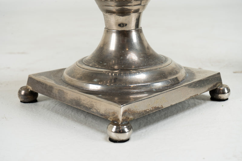 A Pair of Urns with Lion Head Handles in the Style of Barker-Ellis
