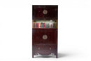 A Pair of Beijing Wedding Cabinets with Custom Steel Display Shelf