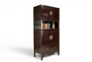 A Pair of Beijing Wedding Cabinets with Custom Steel Display Shelf