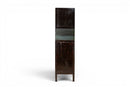 A Pair of Beijing Wedding Cabinets with Custom Steel Display Shelf