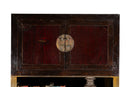 A Pair of Beijing Wedding Cabinets with Custom Steel Display Shelf