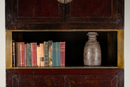 A Pair of Beijing Wedding Cabinets with Custom Steel Display Shelf