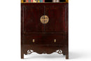 A Pair of Beijing Wedding Cabinets with Custom Steel Display Shelf
