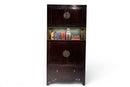 A Pair of Beijing Wedding Cabinets with Custom Steel Display Shelf