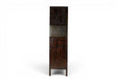 A Pair of Beijing Wedding Cabinets with Custom Steel Display Shelf